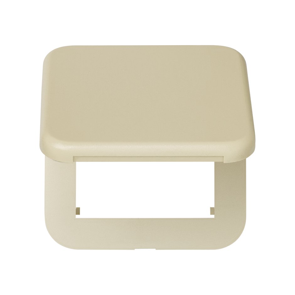 31690-31 - Tapa abatible con dispositivo de seguridad para la base de enchufe schuko marfil Simon 31