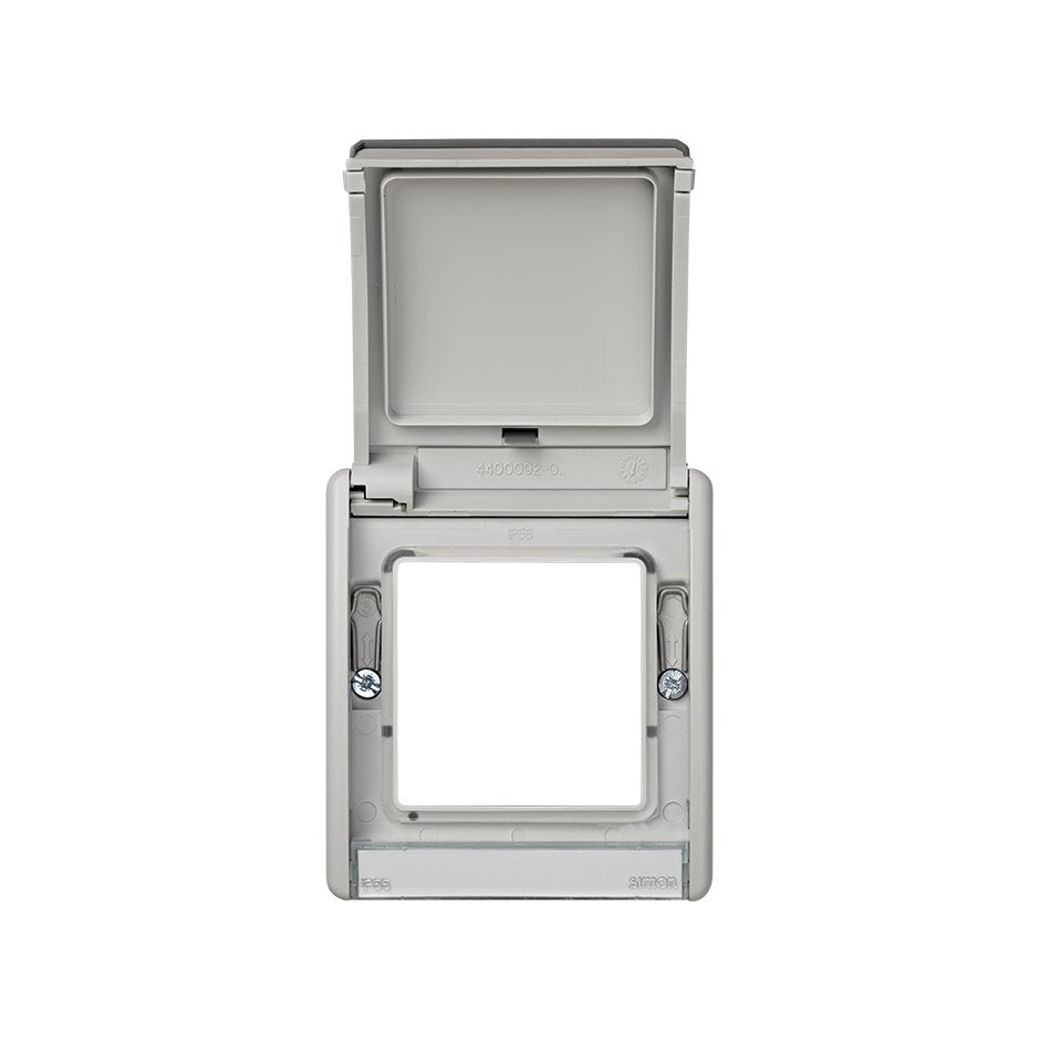 4400092-035 - Marco con tapa abatible gris Simon Aqua