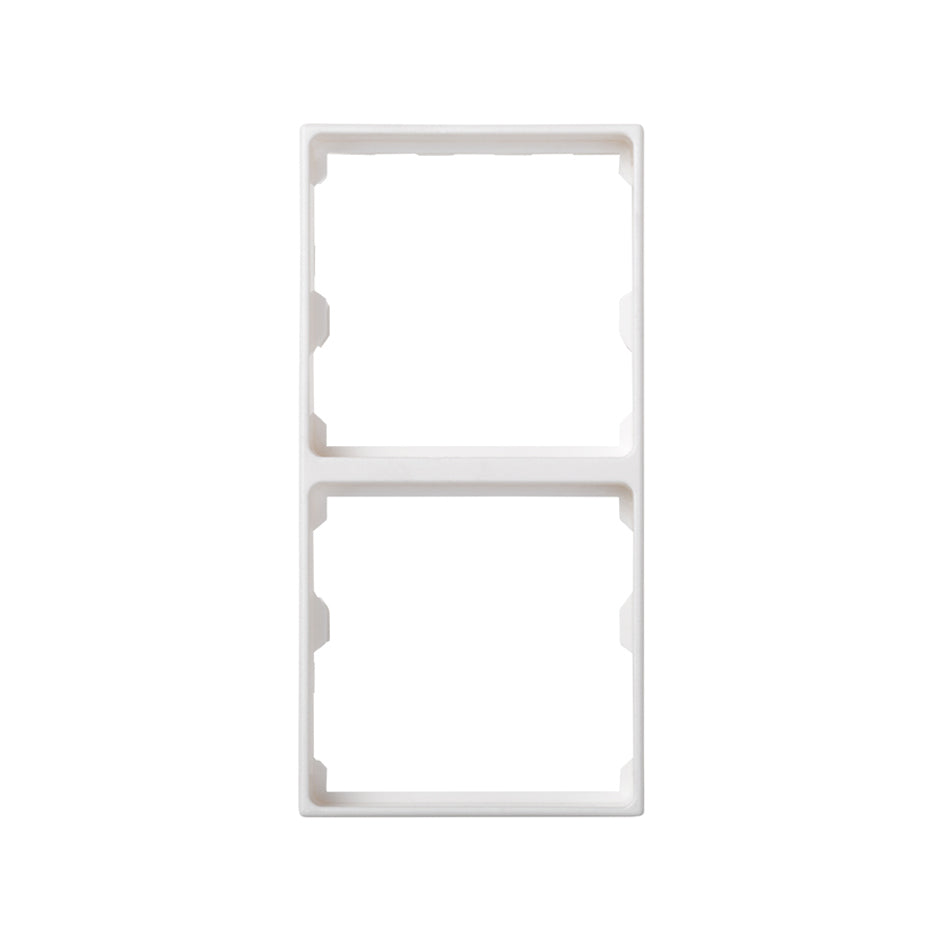 50000088-030 - Placa adaptadora de mecanismos mecánicos Simon 27 para 2 elementos blanco Simon 500 Cima