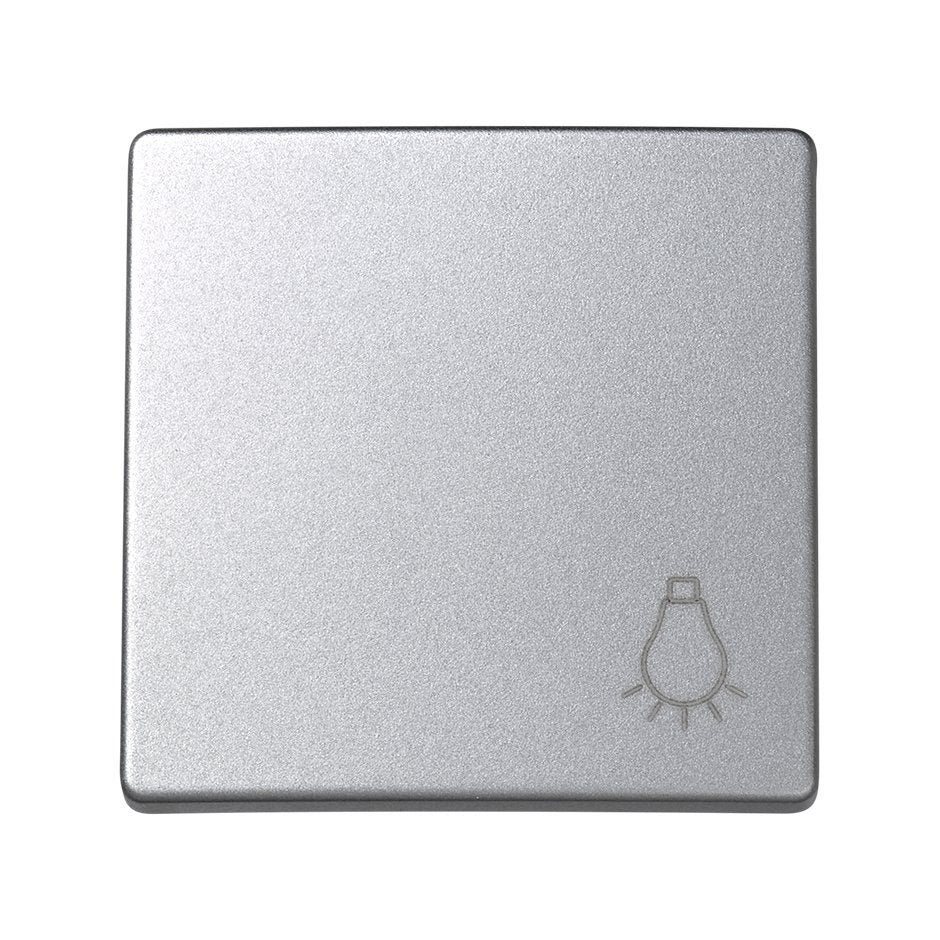73018-63 - Tecla individual con grabado luz para pulsador aluminio Simon 73 Loft