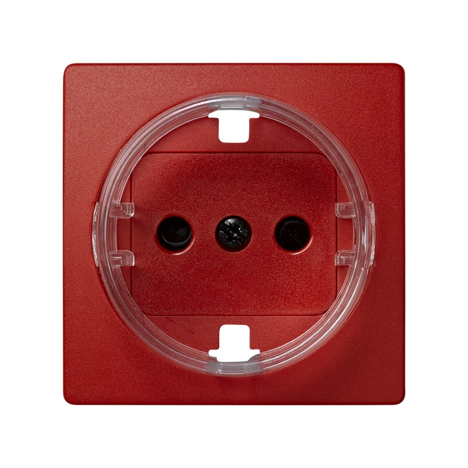 73041-67 - Tapa con dispositivo de seguridad para la base de enchufe schuko rojo Simon 73 Loft
