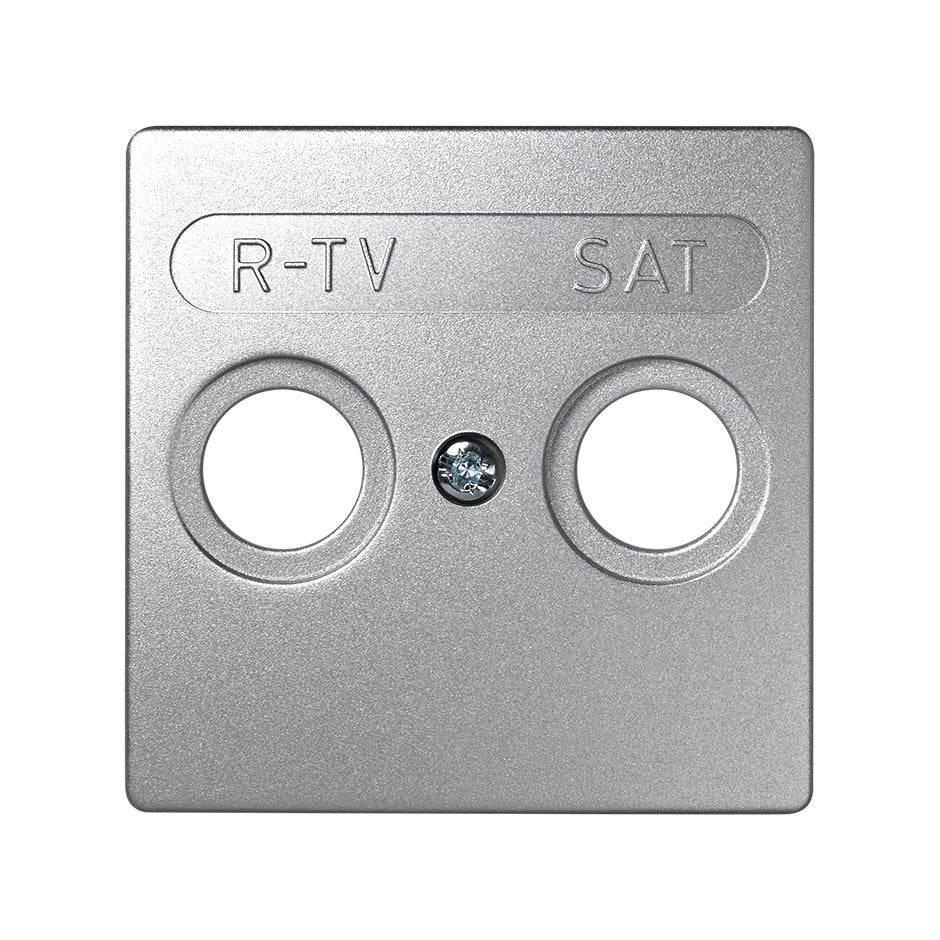 73097-63 - Placa para tomas inductivas de R-TV+SAT aluminio Simon 73 Loft