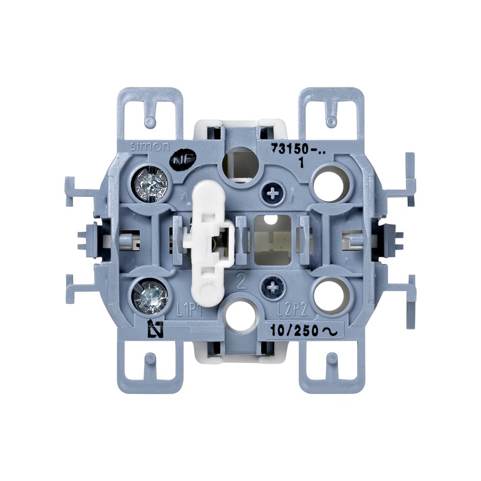 73150-39 - Pulsador 10 A 250V~ con sistema de embornamiento a tornillo Simon 73