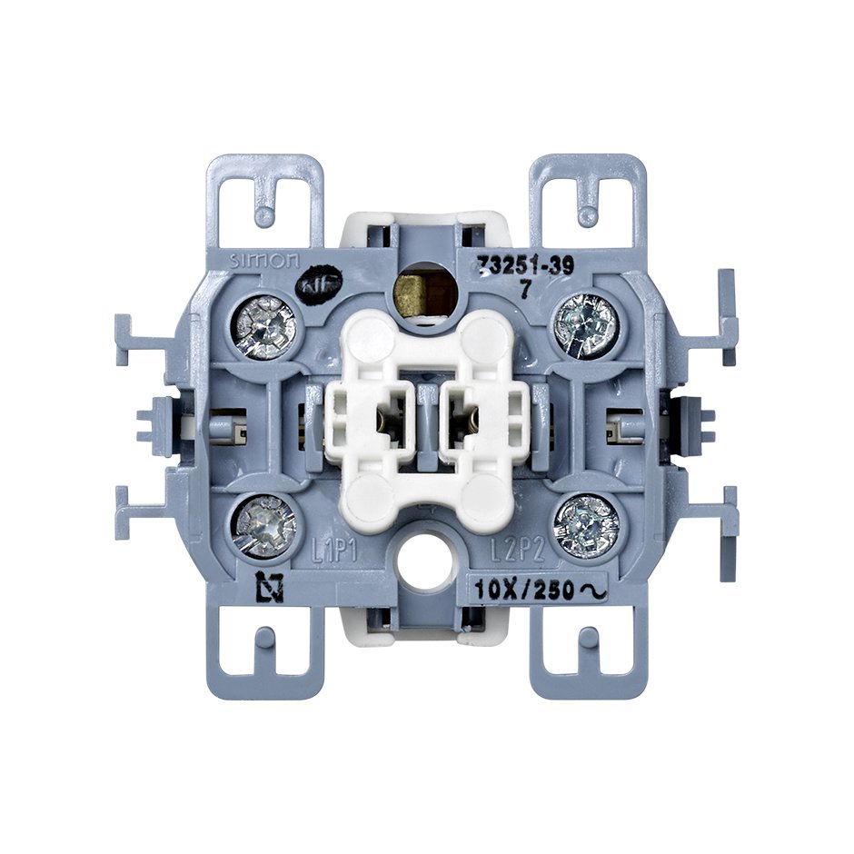 73251-39 - Cruzamiento 10 AX 250V~ con sistema de embornamiento a tornillo Simon 73