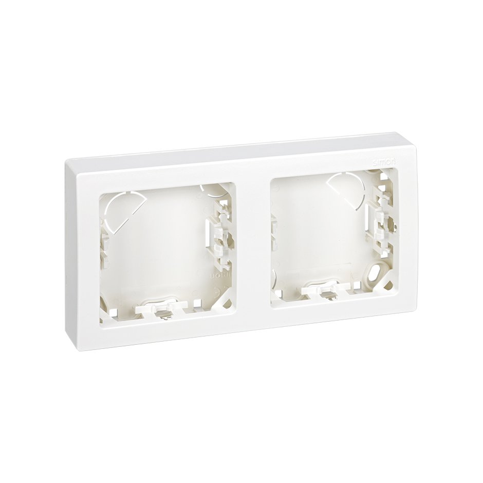 73620-60 - Marco con base para 2 elementos horizontal blanco Simon 73 Loft