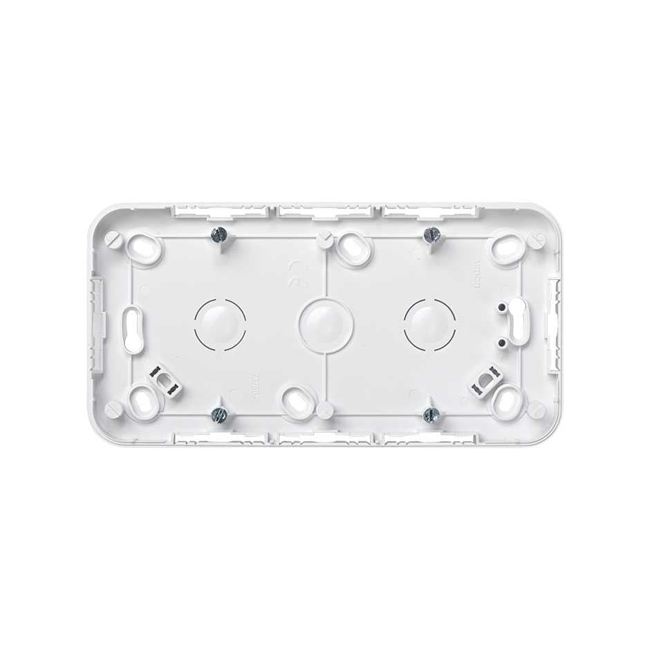 73760-30 - Caja de superficie para 2 elementos blanco Simon 73