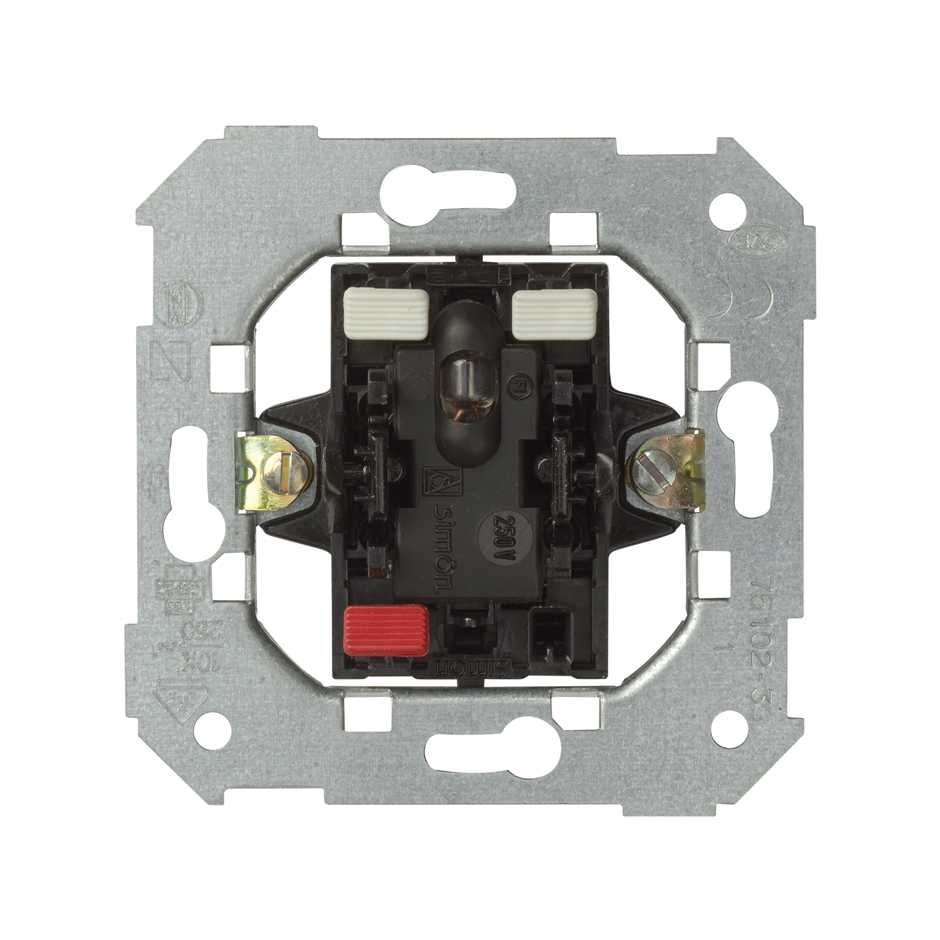 75102-39 - Interruptor unipolar 10 AX 250V~ con piloto incorporado y sistema de embornamiento rápido Simon 75