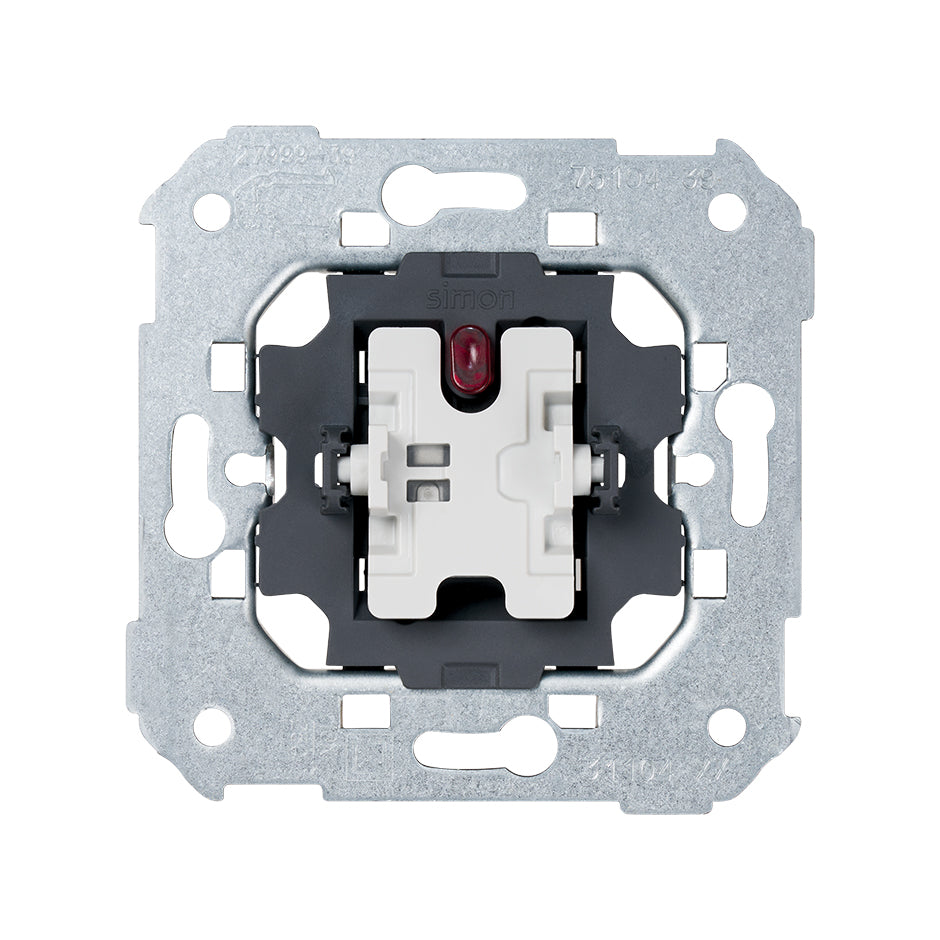75104-39 - Interruptor unipolar 10 AX 250V~ con luminoso incorporado y sistema de embornamiento rápido Simon 75