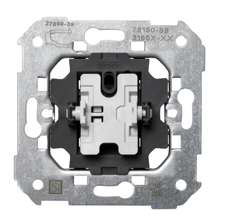 75150-39 - Pulsador 10 A 250V~ con sistema de embornamiento rápido Simon 75