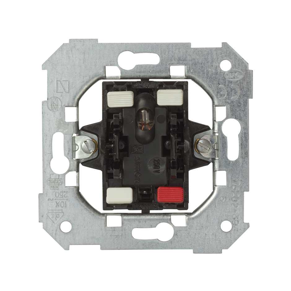75202-39 - Conmutador 10 AX 250V~ con piloto incorporado y sistema de embornamiento rápido Simon 75