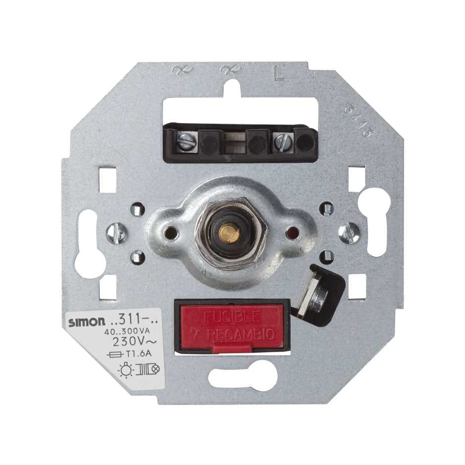 75311-39 - Regulador-interruptor de luz giratorio de 40 a 300 W/VA Simon 75