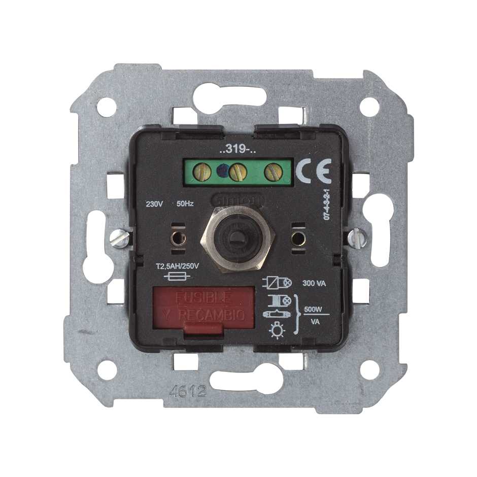 75319-39 - Regulador-conmutador de luz giratorio de 40 a 500 W/VA Simon 75