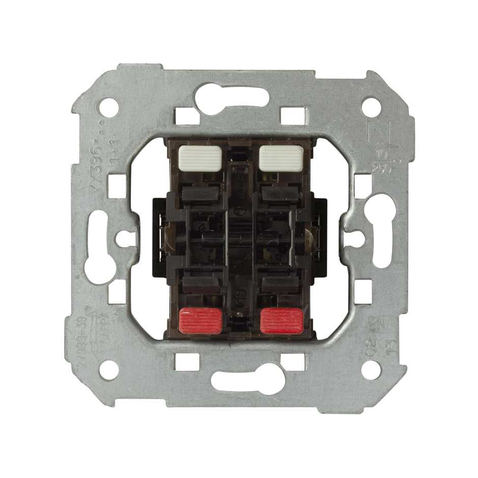 75396-39 - Grupo de 2 pulsadores 10 A 250V~ (2 entradas+2 salidas), apto mec.persianas sin sistema de enclavamiento con emb.rápido Simon 75