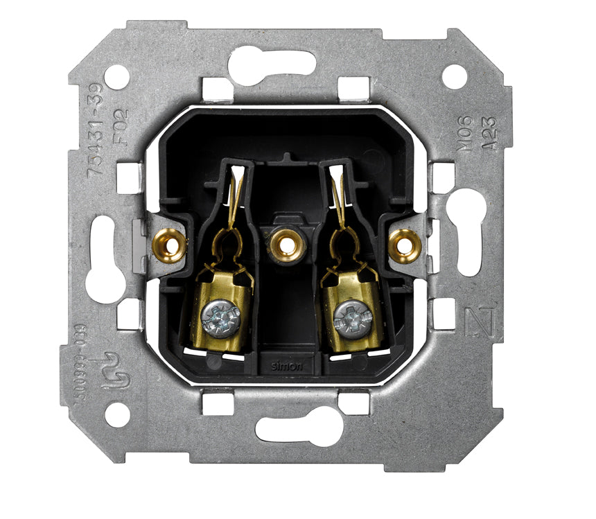 75431-39 - Base de enchufe bipolar 16 A 250V~ con sistema de embornamiento a tornillo Simon 75