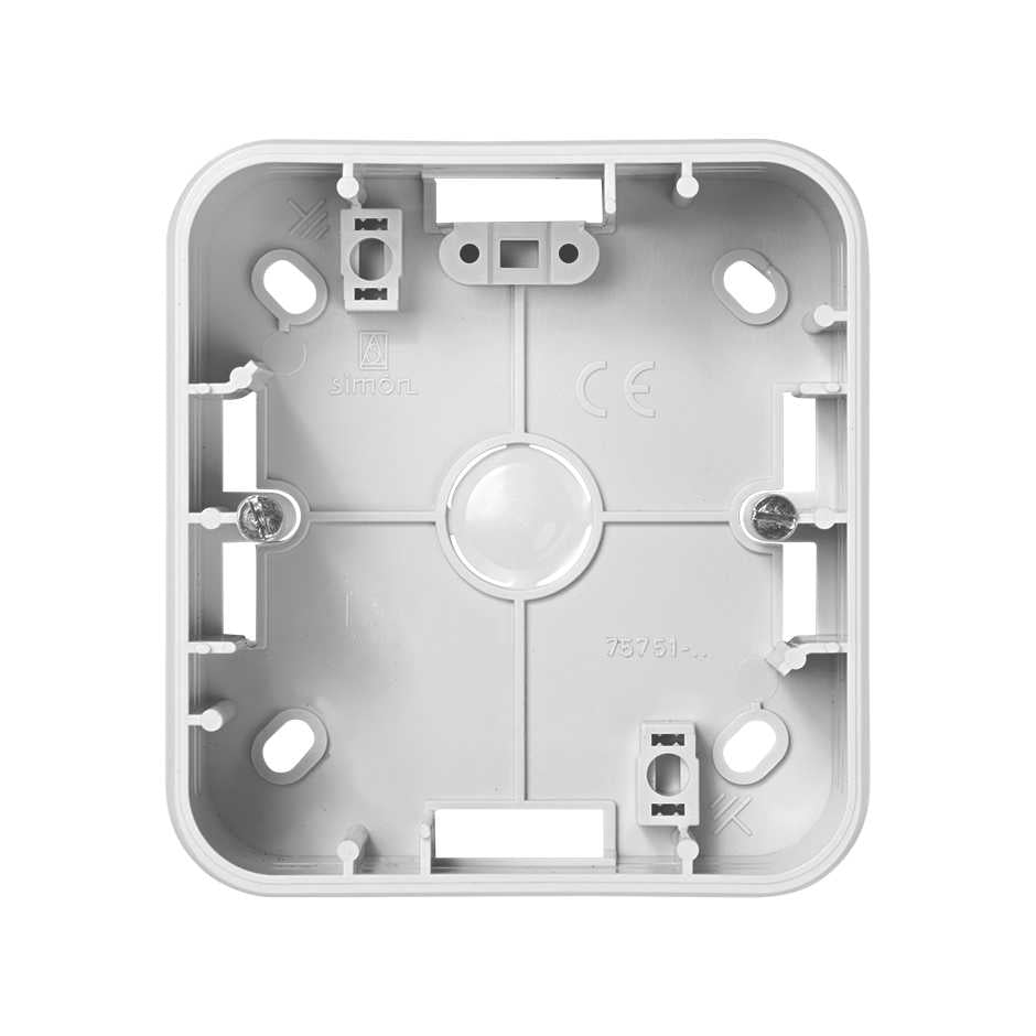 75751-30 - Caja de superficie alta para 1 elemento blanco Simon 75