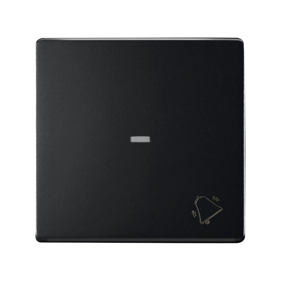 8200017-098 - Tecla individual con grabado campana para pulsador negro mate Simon 82 Concept