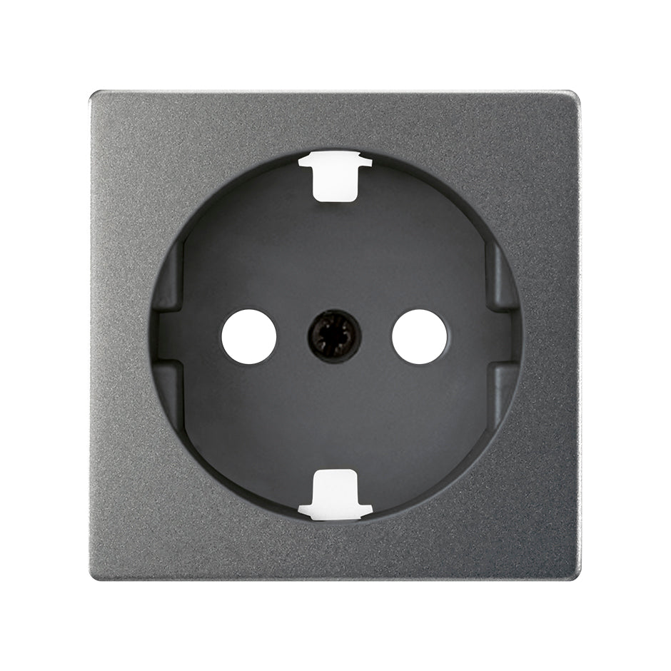 8200041-096 - Tapa con dispositivo de seguridad para base de enchufe schuko titanio Simon 82 Concept