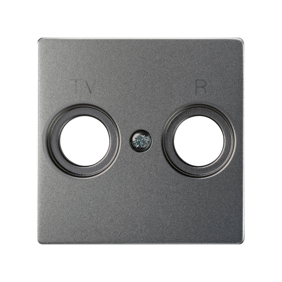 8200053-096 - Placa para tomas inductivas de R-TV titanio Simon 82 Concept