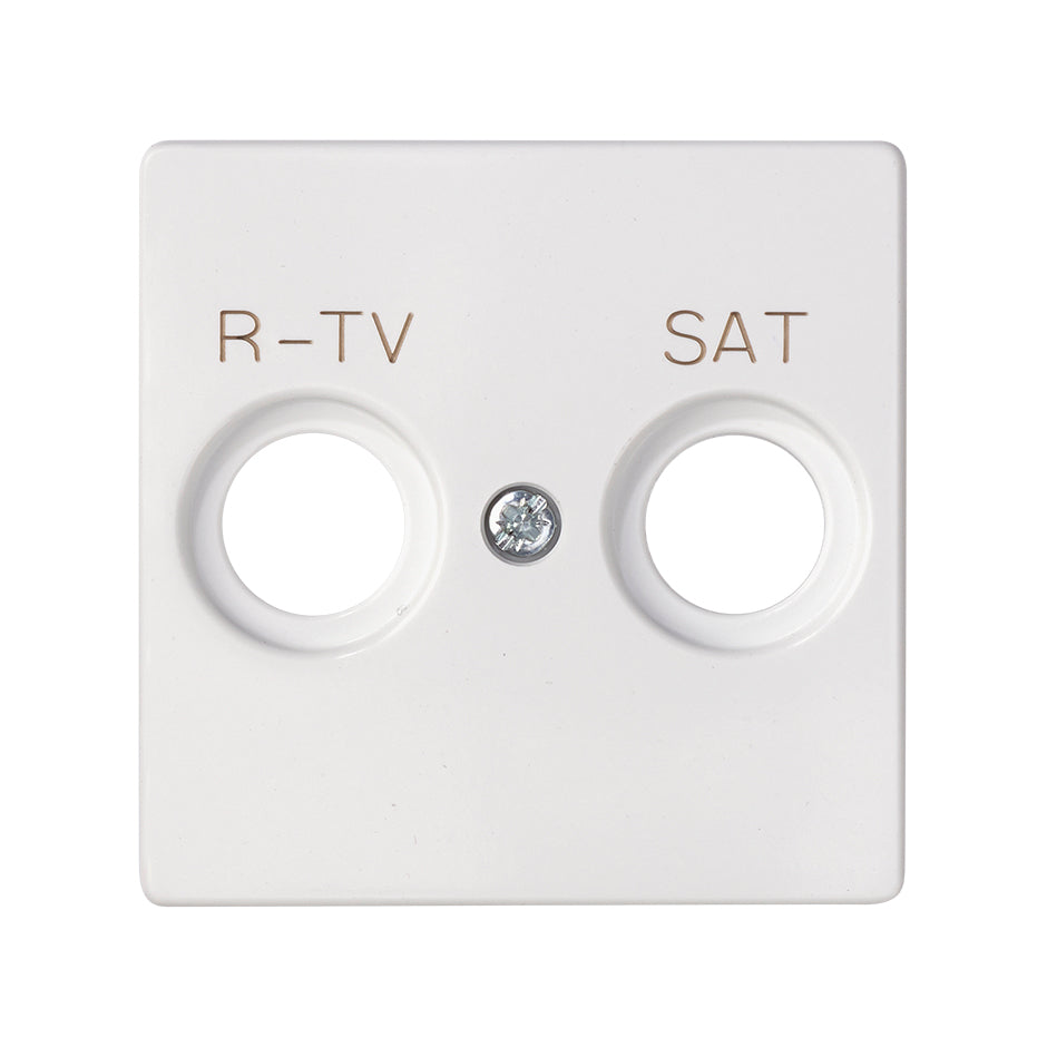 8200097-090 - Placa para tomas inductivas R-TV+SAT blanco mate Simon 82 Concept