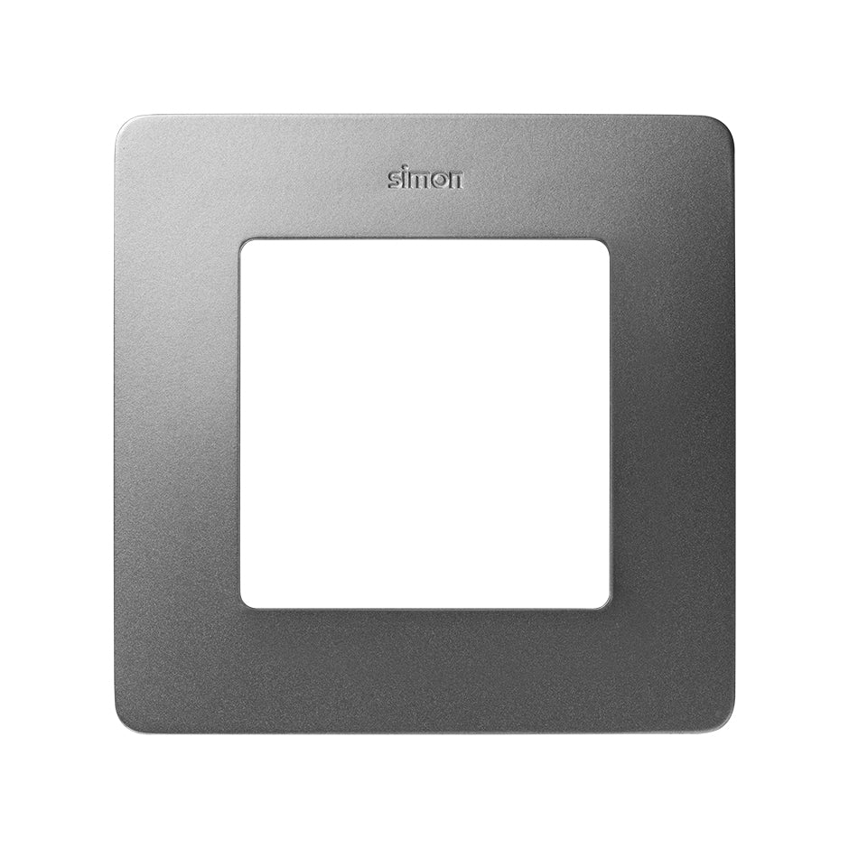 8200610-293 - Marco para 1 elemento aluminio frío base negro Simon 82 Detail Original