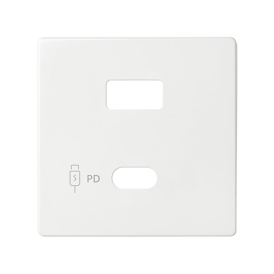 8201296-030 - Placa para cargador USB A+C Quickcharge blanco Simon 82