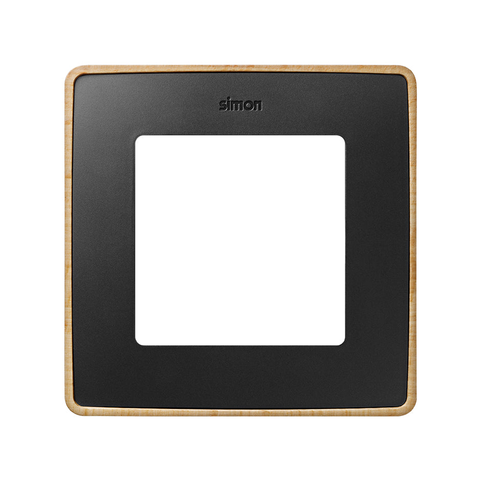 8201610-271 - Marco para 1 elemento grafito base madera haya Simon 82 Detail Select