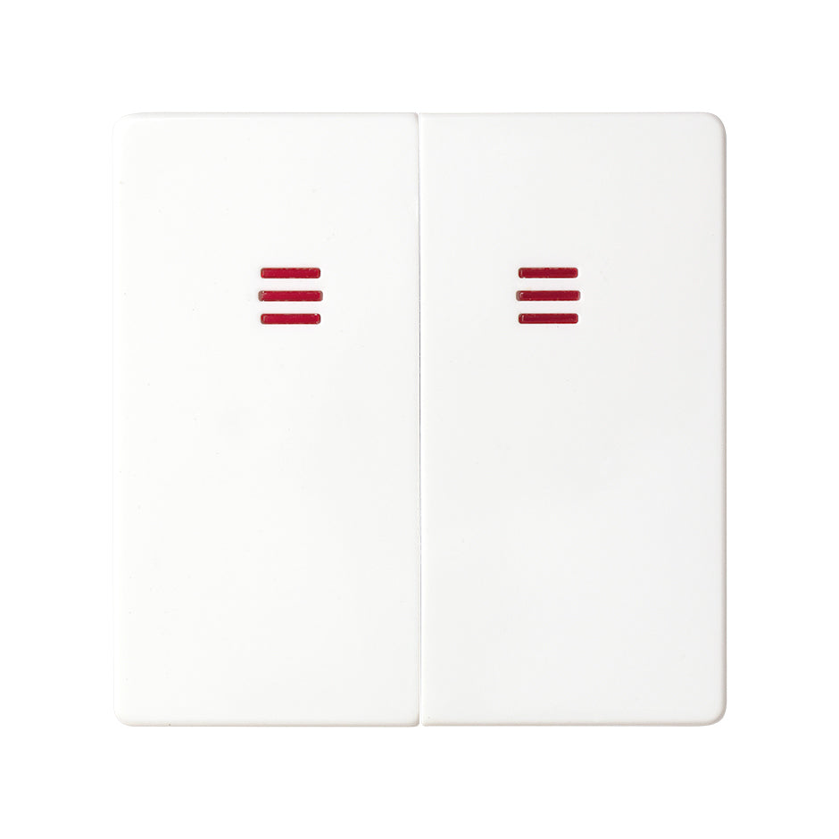 82025-30 - Tecla doble con visor para mecanismos de mando blanco Simon 82