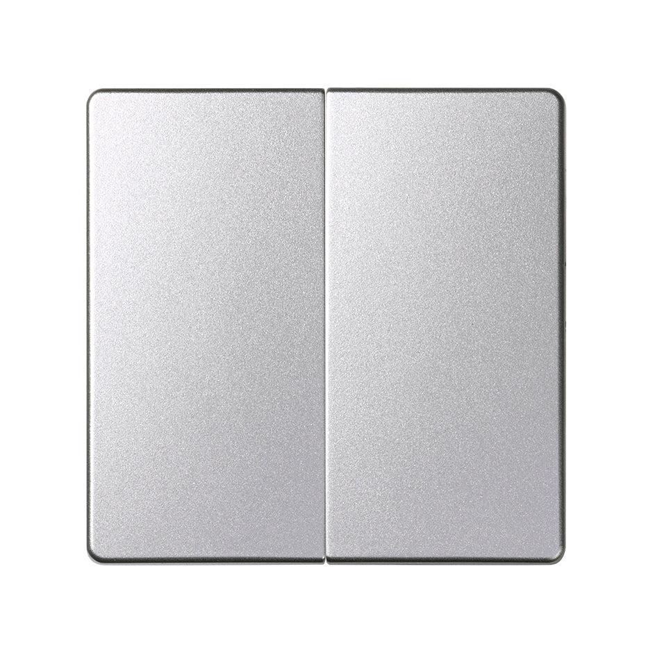 82026-93 - Tecla doble para mecanismos de mando aluminio frío Simon 82 Detail