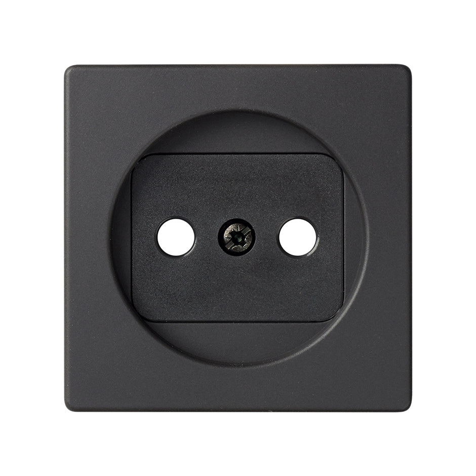 82040-38 - Tapa con dispositivo de seguridad para la base de enchufe bipolar grafito Simon 82