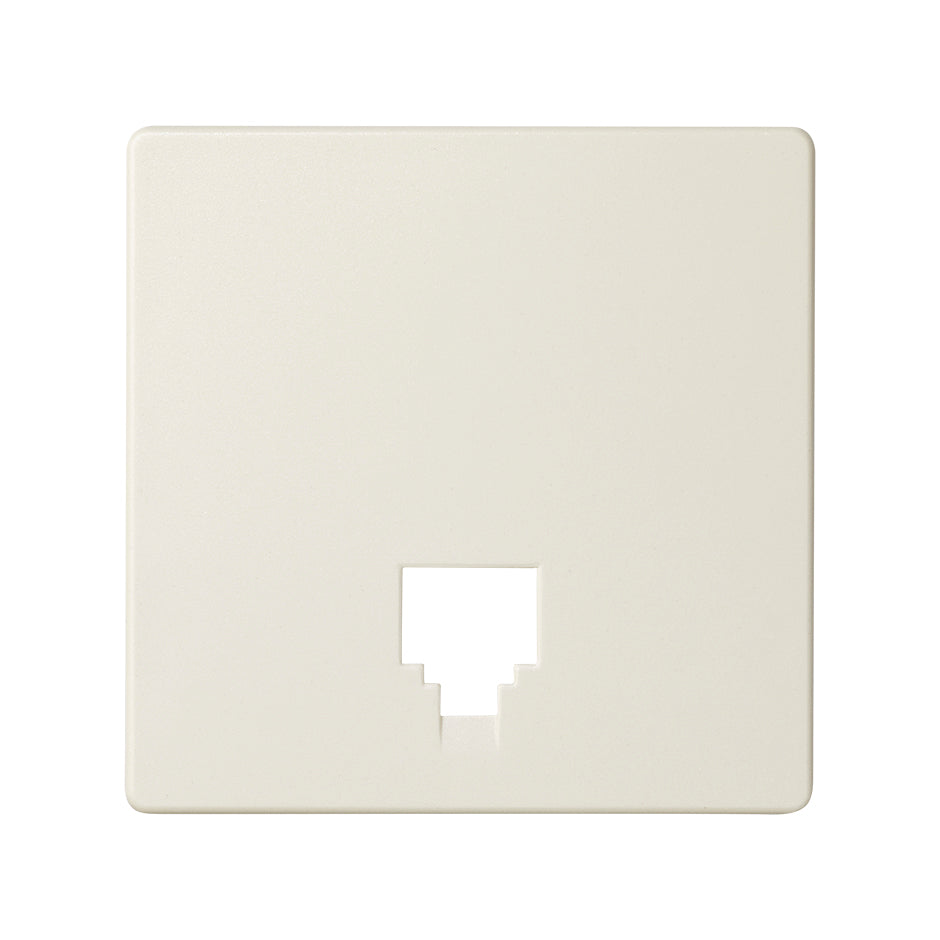 82062-61 - Placa para tomas telefónicas con conectores RJ11 y RJ12 marfil Simon 82