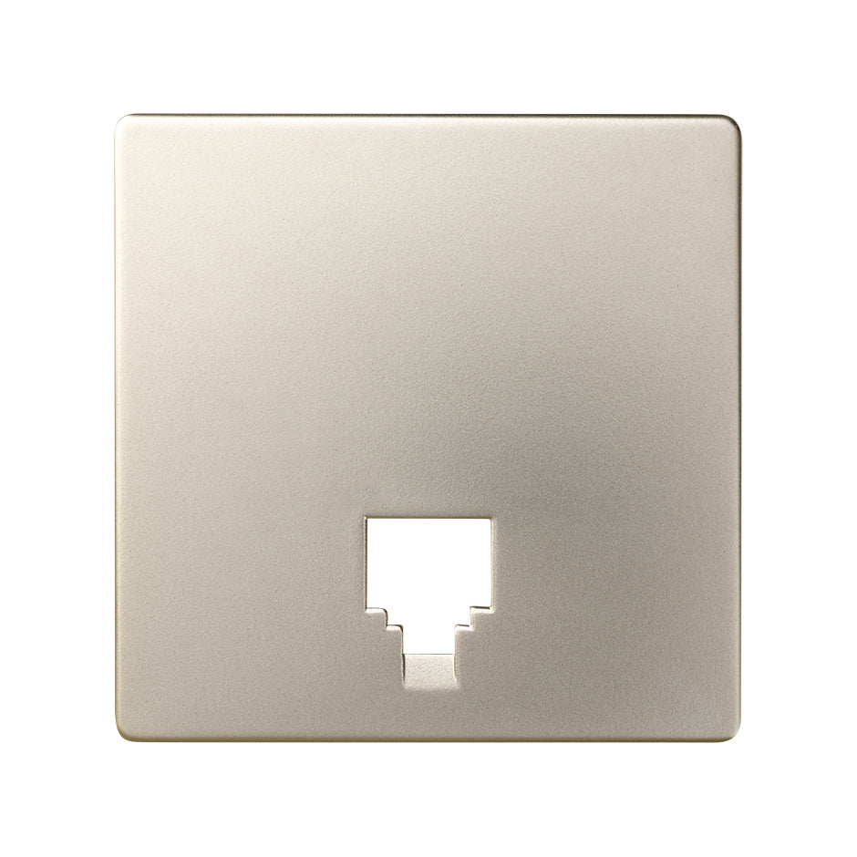 82062-64 - Placa para tomas telefónicas con conectores RJ11 y RJ12 cava Simon 82