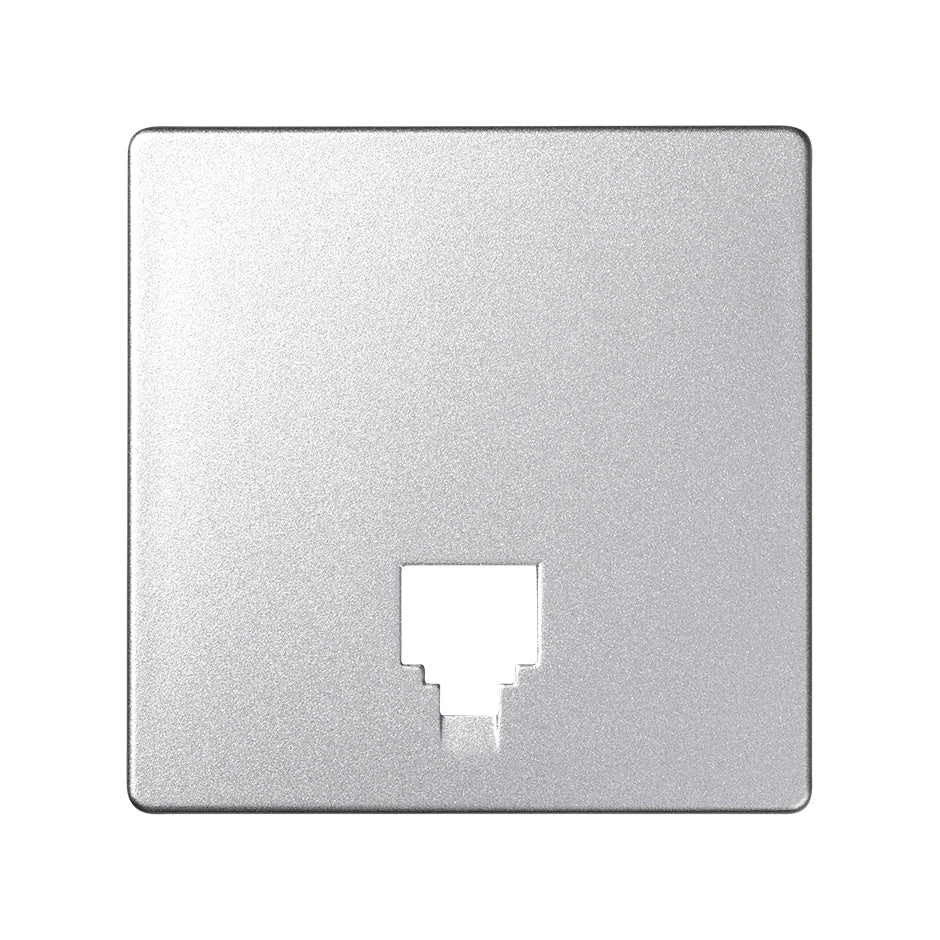 82062-93 - Placa para tomas telefónicas con conectores RJ11 y RJ12 aluminio frío Simon 82 Detail