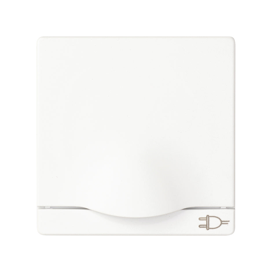 82090-30 - Tapa abatible con dispositivo de seguridad para la base de enchufe schuko blanco Simon 82