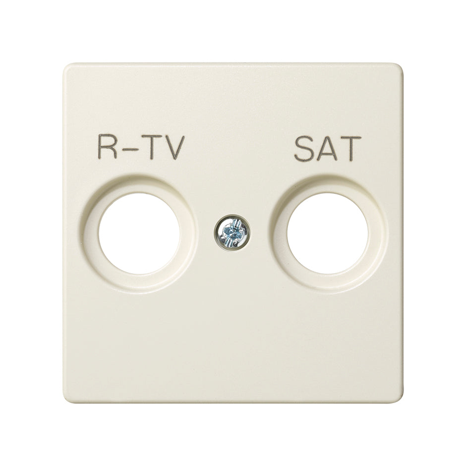 82097-31 - Placa para tomas inductivas de R-TV+SAT marfil Simon 82
