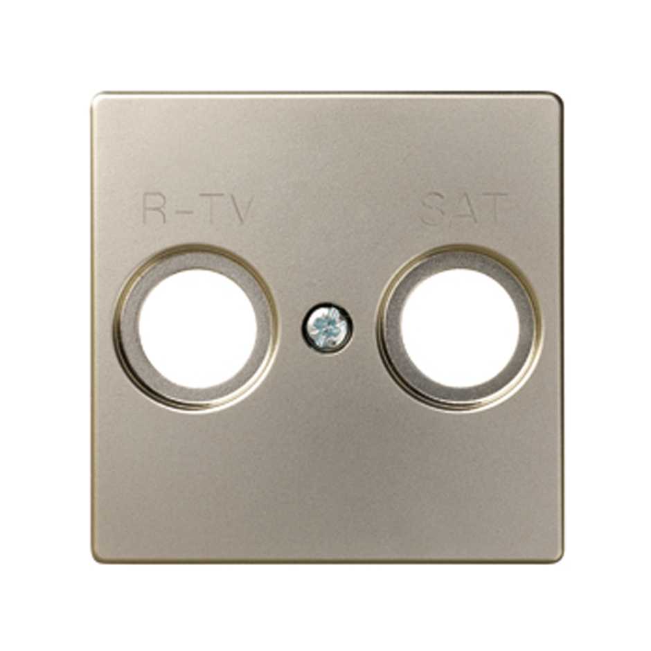 82097-34 - Placa para tomas inductivas de R-TV+SAT cava Simon 82