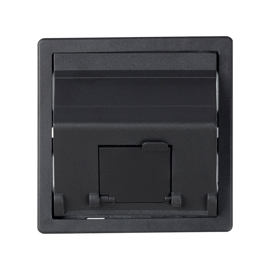 82578-38 - Placa de voz y datos inclinada con guardapolvo para 1 conector RJ45 grafito Simon 82