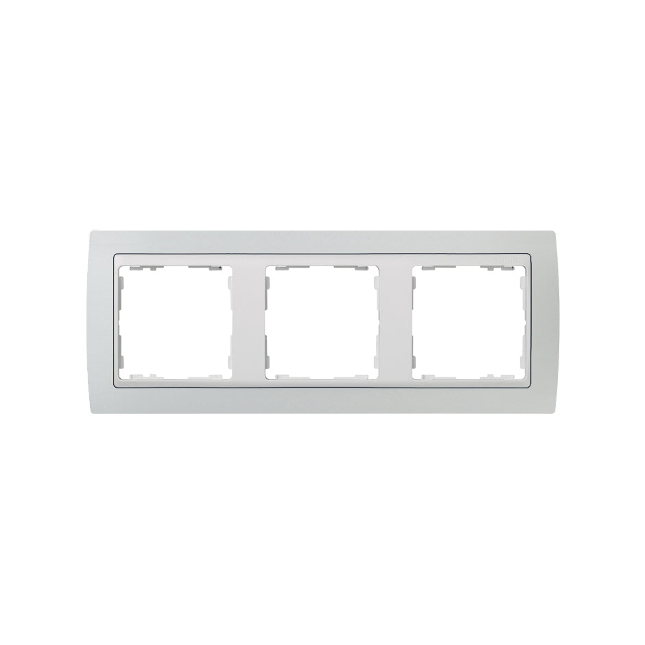 82631-33 - Marco para 3 elementos gris interior blanco Simon 82