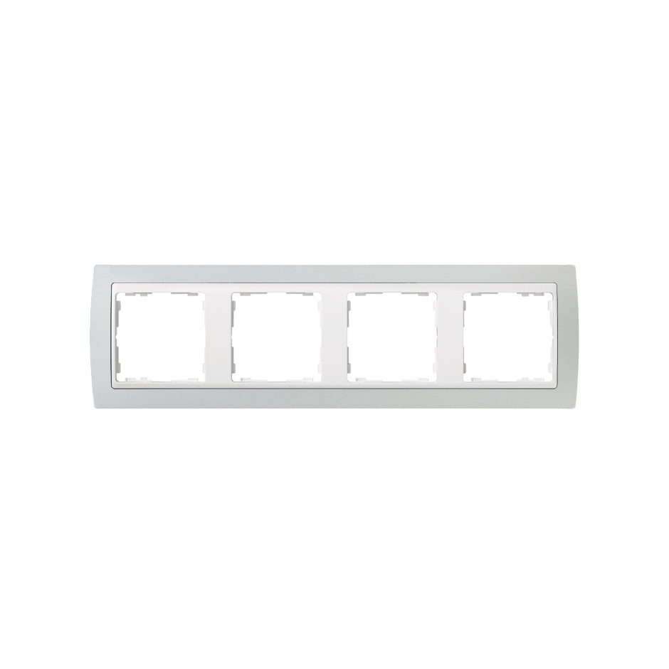 82641-33 - Marco para 4 elementos gris interior blanco Simon 82
