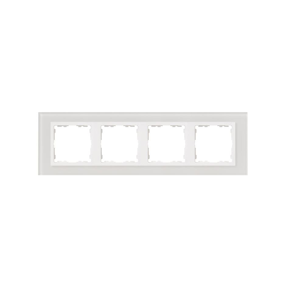 82647-30 - Marco para 4 elementos cristal blanco interior blanco Simon 82 Nature
