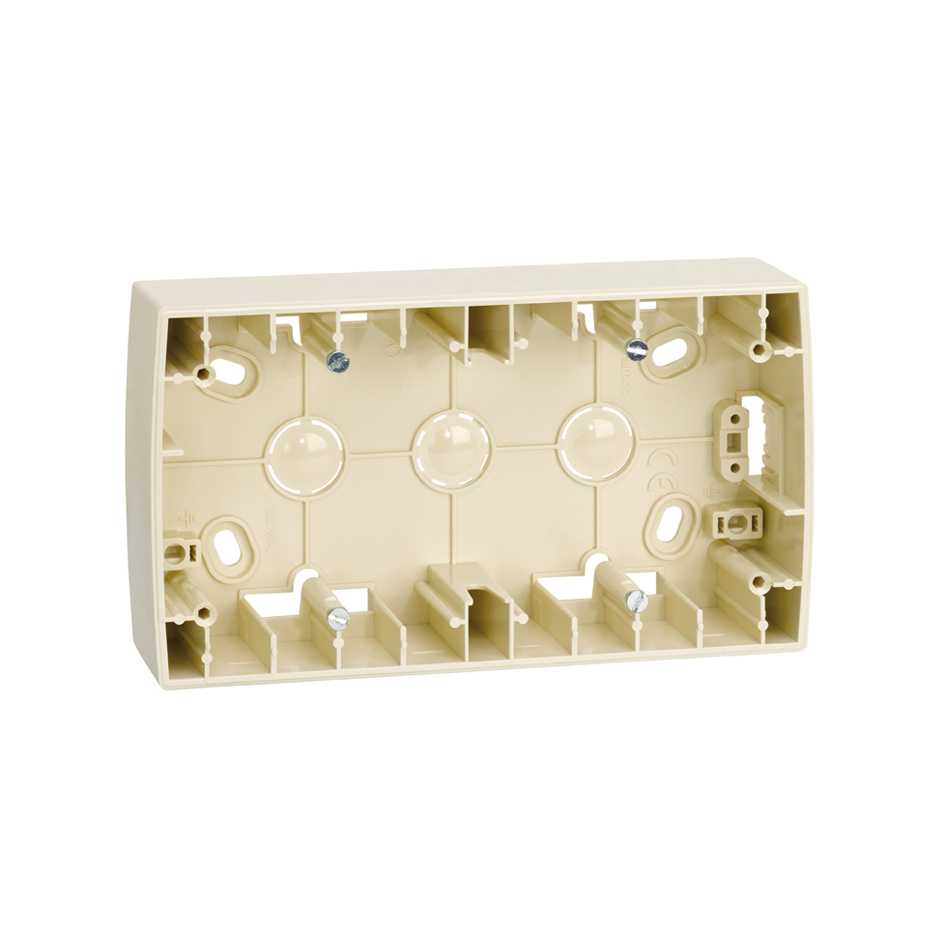 82761-31 - Caja de superficie alta para 2 elementos marfil Simon 82
