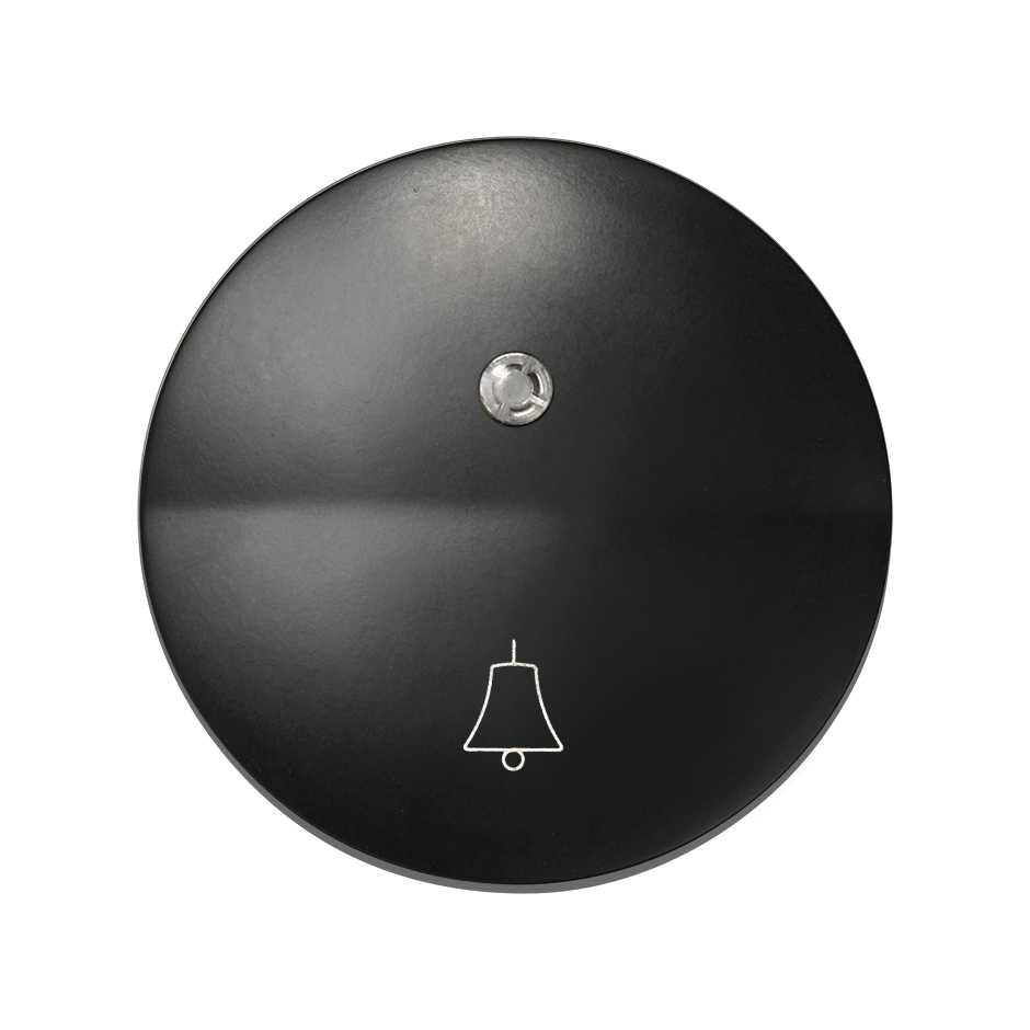 88015-38 - Tecla individual con visor y grabado campana grafito Simon 88