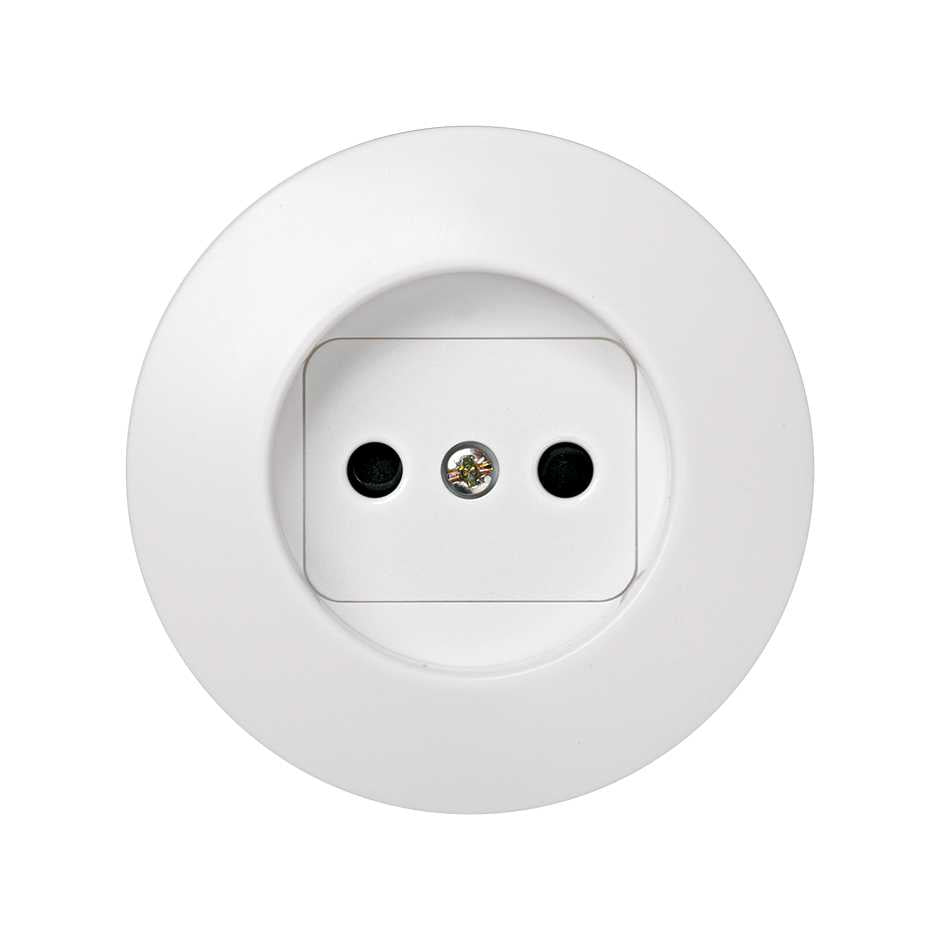 88040-60 - Tapa con dispositivo de seguridad para la base de enchufe bipolar blanco Simon 88