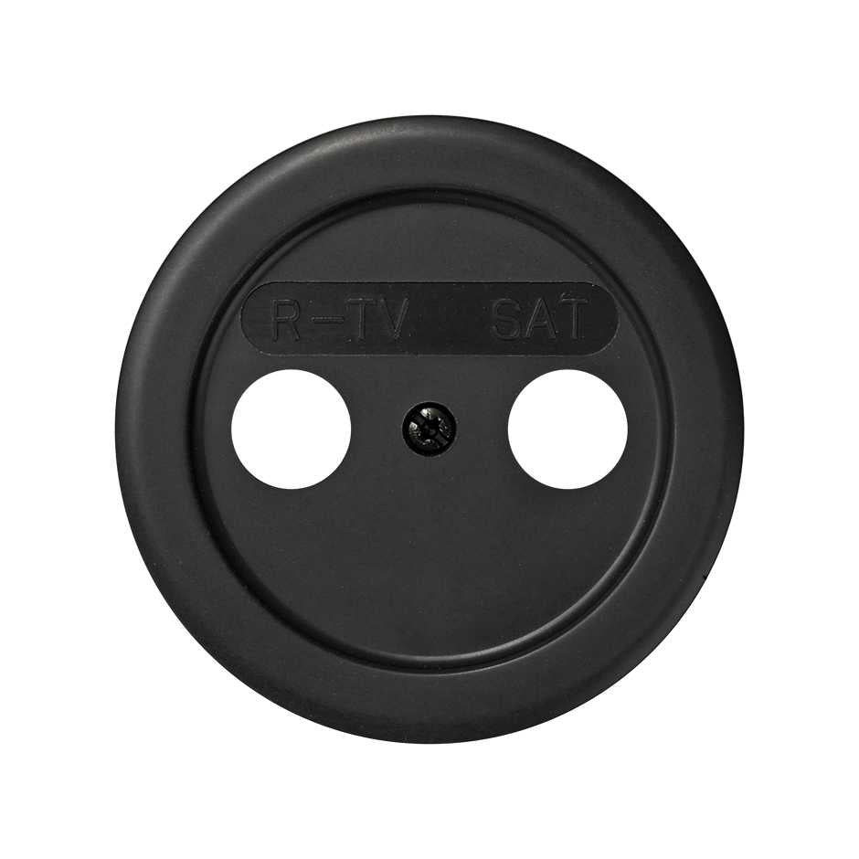 88097-38 - Placa para tomas inductivas de R-TV + SAT grafito Simon 88