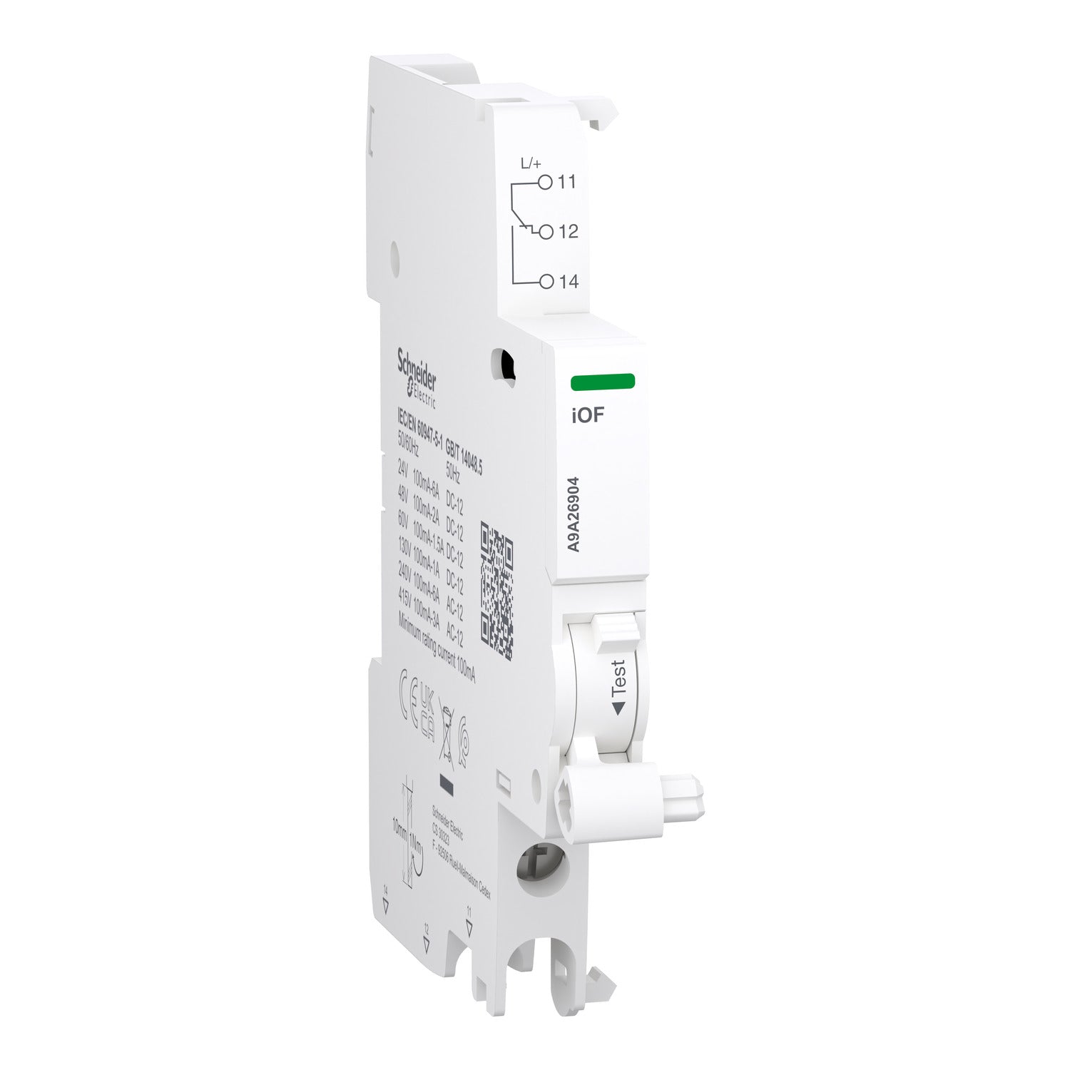 A9A26904 - Acti9 iOF contacto auxiliar 100mA hasta 6A AC-DC Schneider