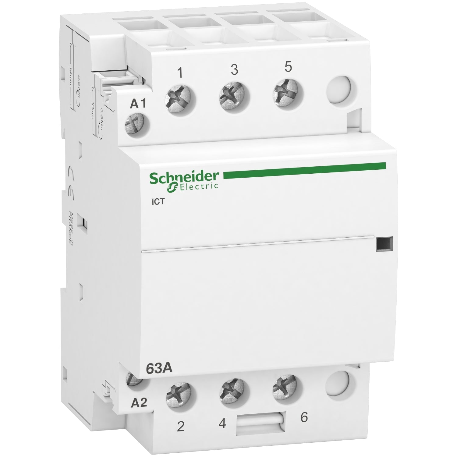 A9C20863 - Contactor Schneider modular Acti9 iCT 63A 3P 3 NA 230/240V CA
