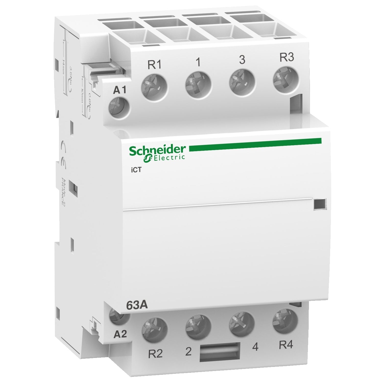 A9C20868 - Contactor Schneider modular Acti9 iCT 63A 4P 2A + 2 C 230/240V CA