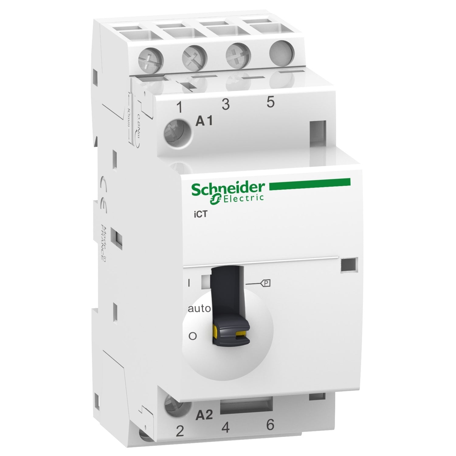 A9C21833 - Contactor Schneider modular Acti9 iCT 25A 3P 3 NA 230/240V CA con mando manual