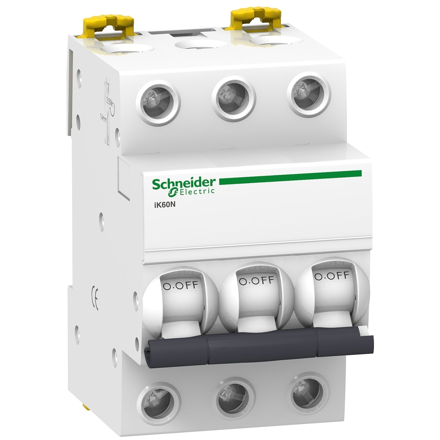 A9K24363 - Interruptor Magnetotérmico Tripolar Acti9 iK60N 3P 63A Curva C 6kA Schneider