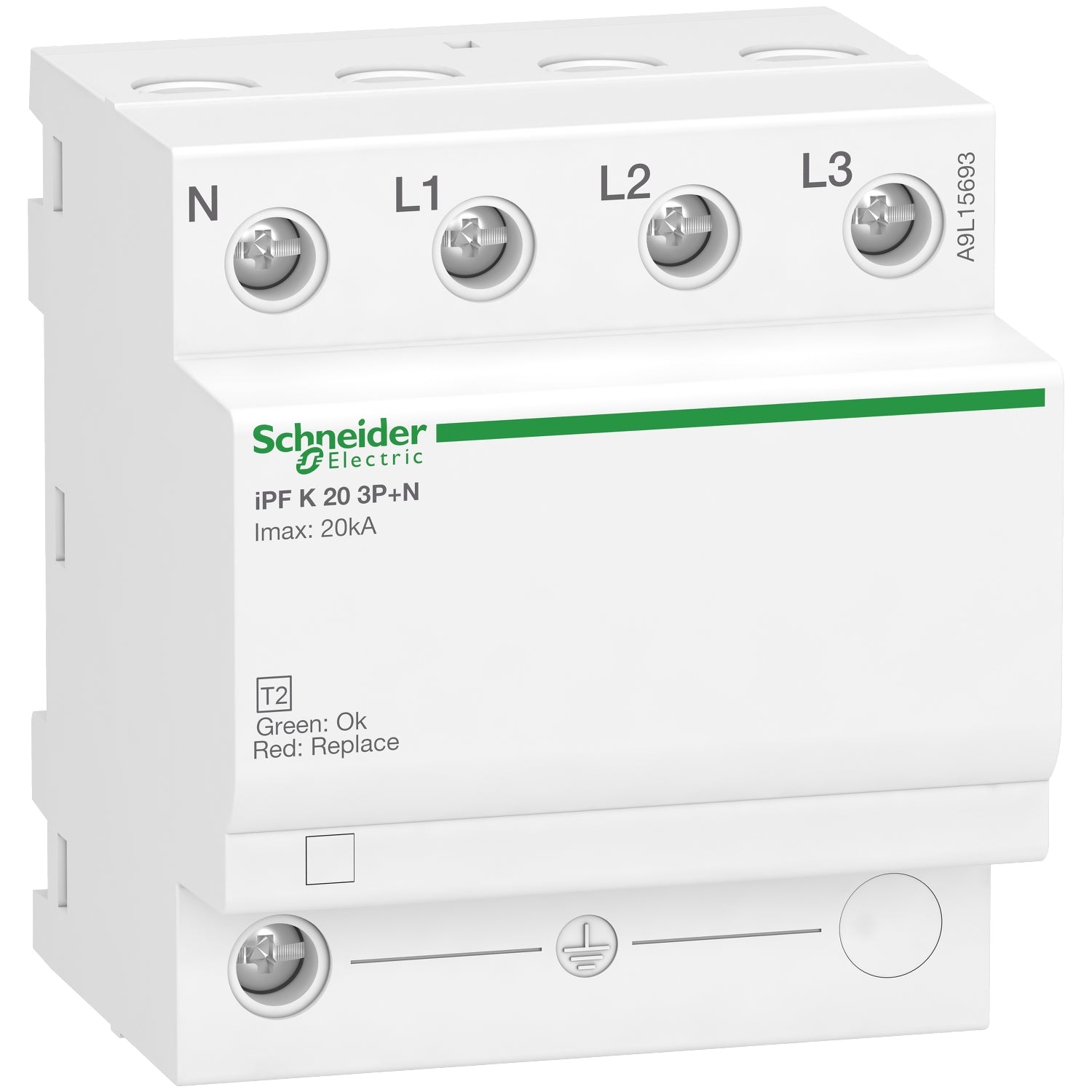 A9L15693 - Protector Sobretensiones Transitorias Acti9 iPF k 3P+N 20kA 340V