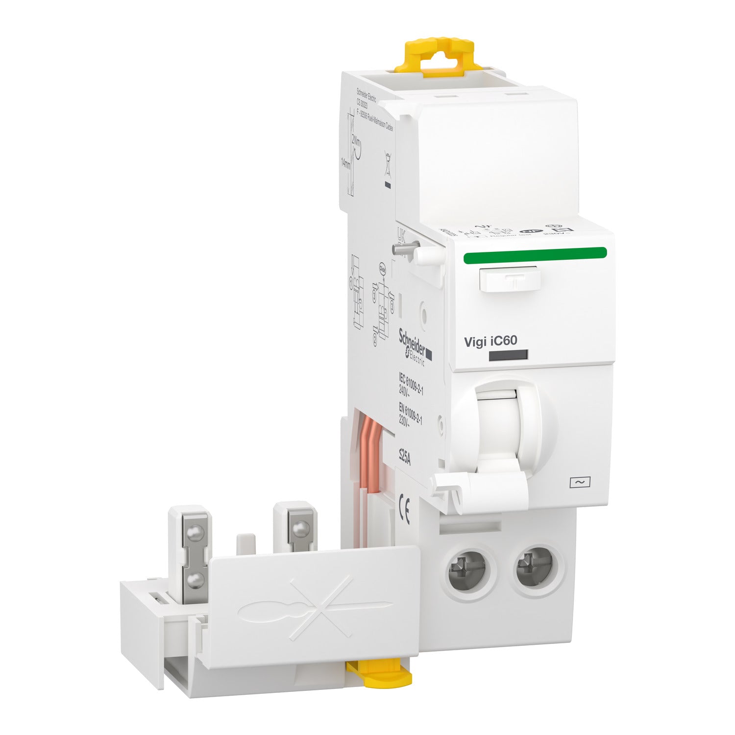 A9Q10225 - Interruptor Diferencial Vigi Acti9 Vigi iC60 2P 25A 10mA AC Schneider
